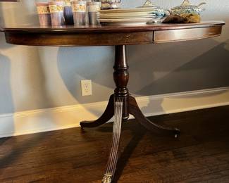antique Duncan Phyfe style tilt top table