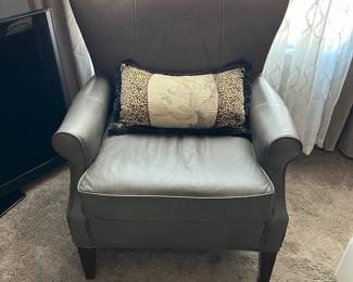 leather arm chair