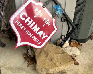 metal Chimay sign
