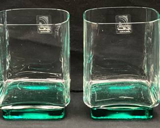 SET OF 4 CRYSTAL LUIGI BORMIOLI VAN GOGH