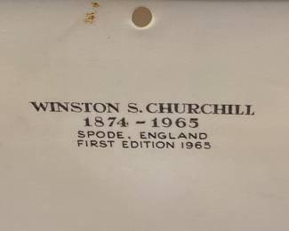 SPODE, ENGLAND WINSTON S. CHURCHILL 1874-1965 BUST, FIRST EDITION 1965