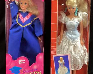 (2) JEANS-PETRA DOLL & 1996 GRADUATION BARBIE