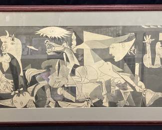 GUERNICA BY PABLO PICASSO FRAMED PRINT