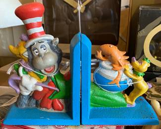 Cast Iron Dr. Seuss Bookends