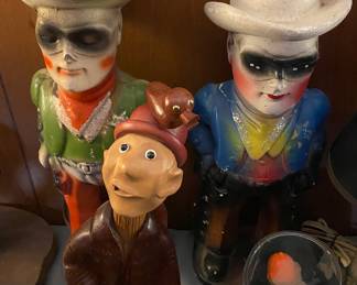 Old Chalkware Figures