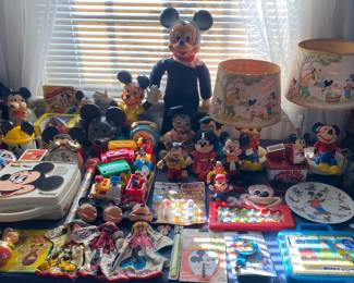Lots of Mickey Mouse Collectibles