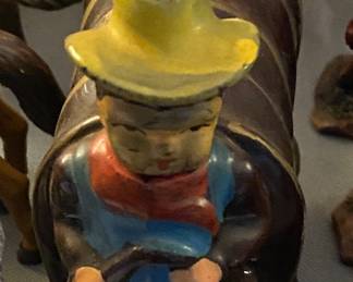 Cowboy and Wagon Decanter