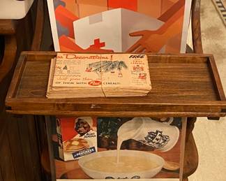 Antique Baby Chair/Paper Ephemera