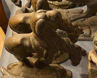 Old Metal Indian "End of Trail" Bookends