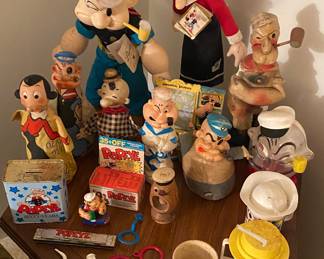 Popeye and Olive Oil Collectibles