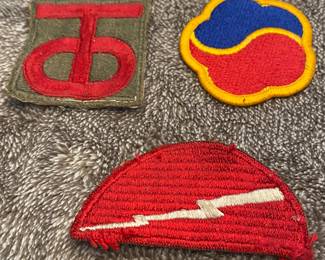 90Th Infantry Division Patch, 19th Support Command and 78th Infantry Division Patches