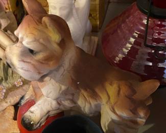 Chalkware Dog
