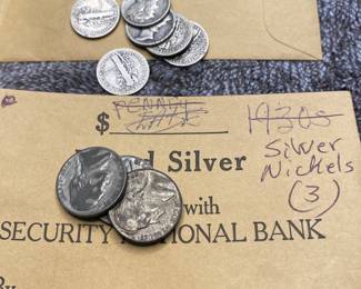 Silver Nickels and Silver Dimes