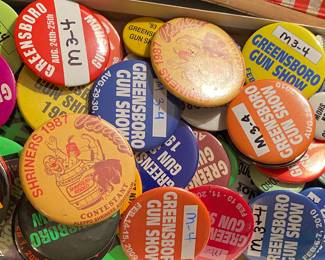 Vintage Greensboro Gun Show Badges