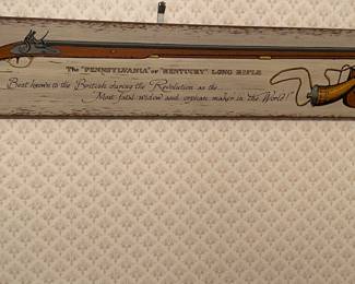 Kentucky Long Rifle Wall Hanging
