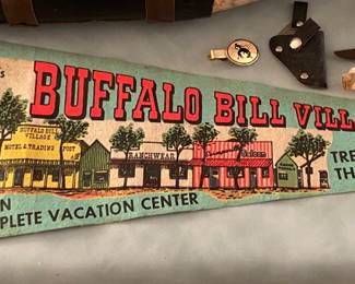 Vintage Buffalo Bill Village Pennant