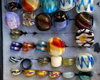 Murano Glass Rings