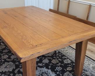 6 ft pine dining table