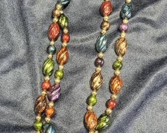 Swirl Lucite and Resin necklace