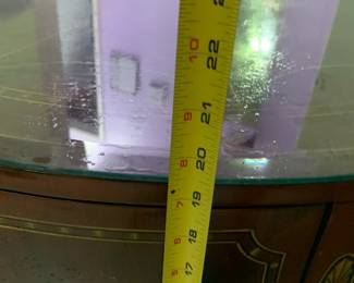 drum coffee table height