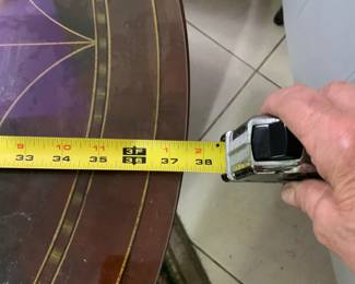 Drum coffee table width