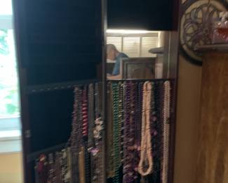 Jewelry Cabinet and costume jewelry