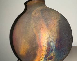 more pix going up... maybe Marcus? Raku primitive Pottery vessel