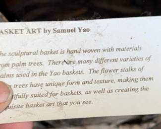 Basket art by Samuel Yao