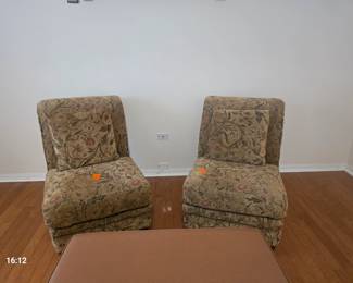 Two armless chairs