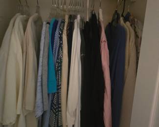 Lots of ladies clothing from tank tops to evening dresses