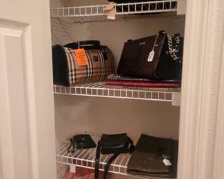 Burberry plaid Handbag also.a Miche handbag with 3 different covers