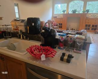 Open weave orange bowls