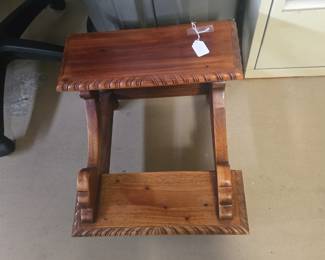 Wooden step stool