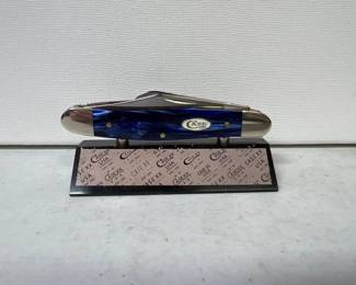 CASE XX KNIFE BLUE PEARL KIRINITE SMOOTH STOCKMAN