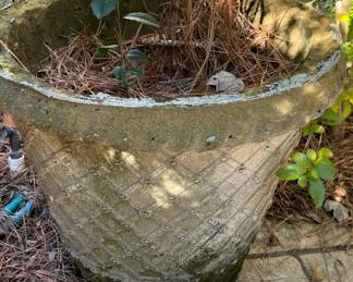 Large cement planter