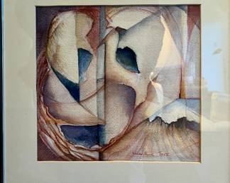 Framed watercolors signed by Marlene Foxx