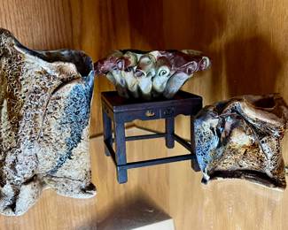 Abstract handmade pottery