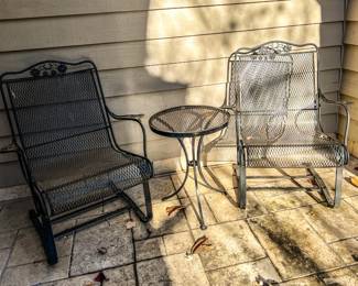 Metal patio furniture