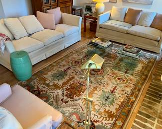 Modern fabric living room set