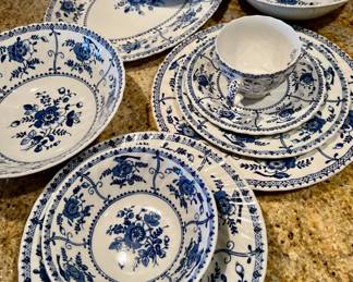 Johnson Bros. "Indies Blue" dish set
