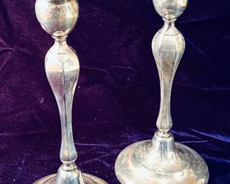Sterling candlesticks