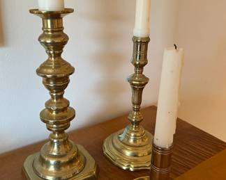 Brass candlesticks