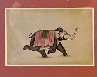 Framed unsigned miniature print