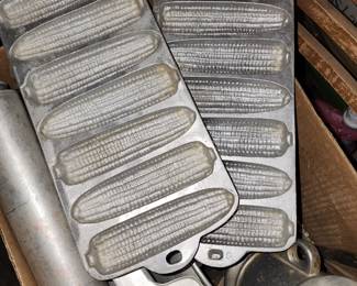 Antique pots, pans and kitchen supplies 