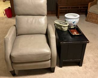 Small recliner & side table