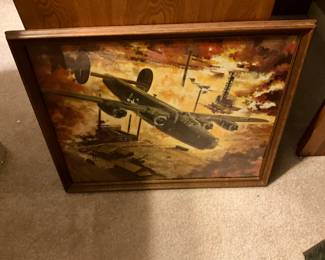 Vintage war plane picture 
