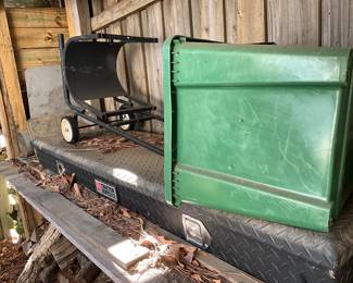 Outside around man cave in back yard 