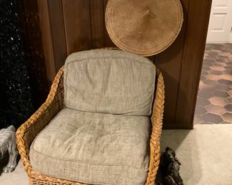 Second chair in family room - great hat!