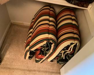 Bottom of hunting closet - cushions 