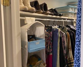 Women’s Clothing/more shoes in bedroom closet 